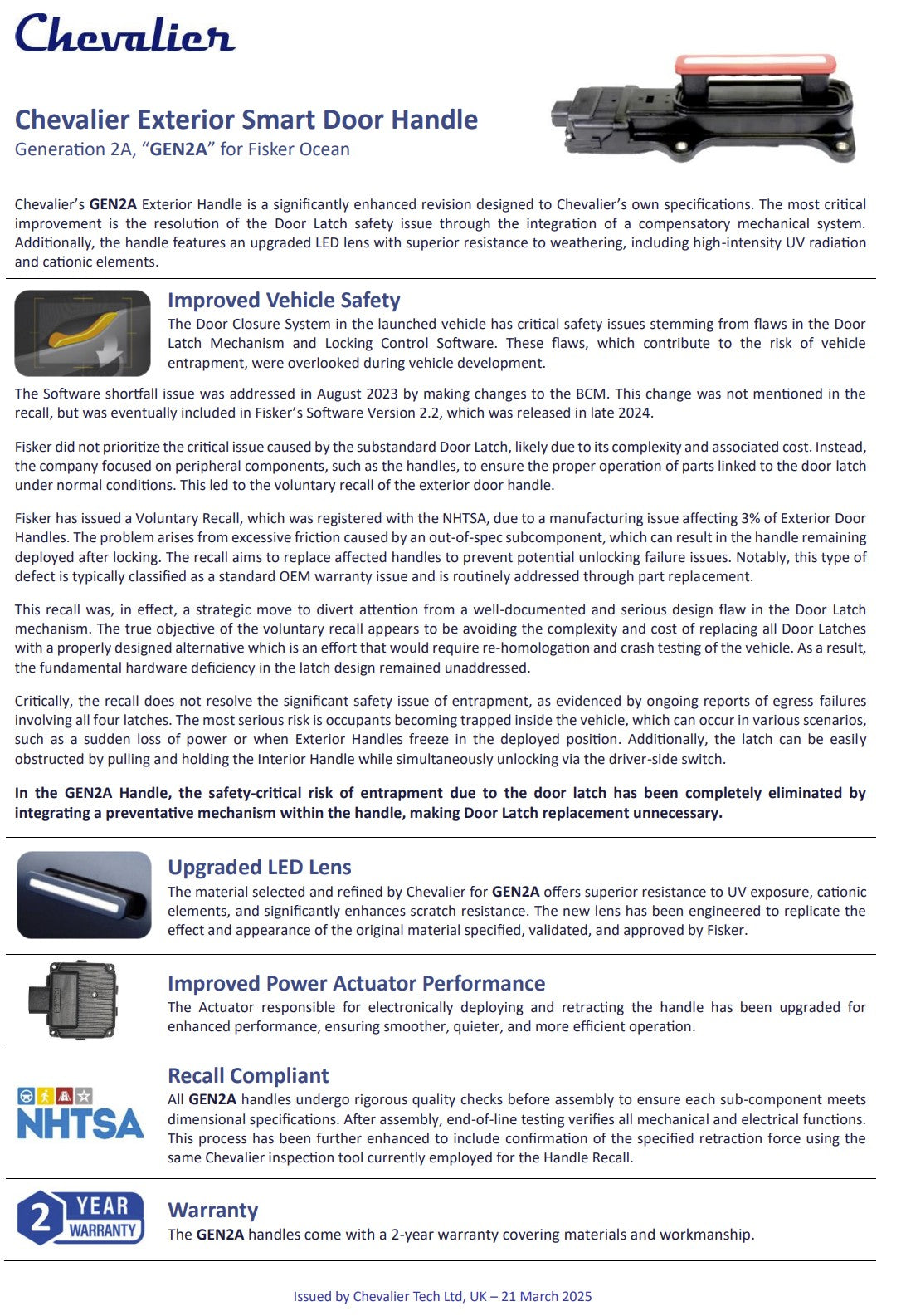 Exterior Door Handle Set (GEN2a)