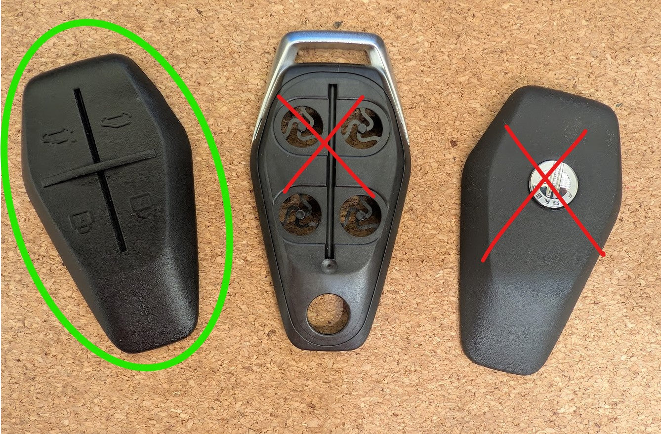 Fisker Ocean Key Fob Shell (New Raised Icon Version)